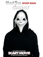 Fun World GHOST FACE Spoof Mask with Hood- GRINNY- Adult Size