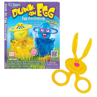 Magical Memories Collection Dunk an Egg Coloring Kit and Funny Bunny Dipper (Colors May Vary)- Easter Decorating Set