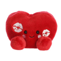 Aurora Palm Pals Kimi Kisses Heart Stuffed Animal 5 Inch – Cute Red Collectible Plush Toy for Kids, Décor and Gifts