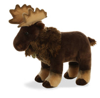 Aurora Miyoni Moose Stuffed Animal – Realistic Plush with Airbrushed Accents, Bean Pellets & Species Hang Tag – Brown, 14 Inches