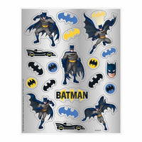Batman Sticker Sheets – Multicolor Assorted Stickers, Pack of 4, Superhero Stickers for Kids Party Favors, Crafts, and Birthday Activities