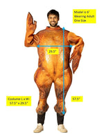 Cooked Roast Turkey Thanksgiving Halloween Costume for Women and Men, Adult One Size