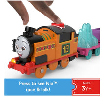 Fisher-Price Thomas & Friends Talking Nia Motorized Toy Train – Battery-Powered Engine with Sounds & Phrases – Preschool Train Set for Kids Ages 3 Years & Up