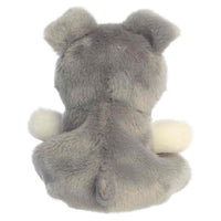 Aurora Adorable Palm Pals Korra Schnauzer Stuffed Animal - Fun Collectible Plush for Kids and Adult Collectors - Perfect for Decorating Rooms and Birthday Gifts - Gray 5 Inches