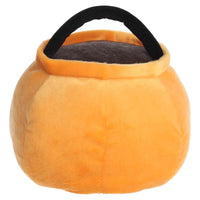 Aurora Spooky Palm Pals Party Sized Bucky Candy Bucket Stuffed Animal - Fun Seasonal Plush in Bigger Sizes - Perfect for Halloween Decorations and Gifts - Orange 10 Inches