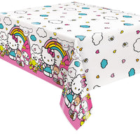 Hello Kitty & Friends Short Fold Rectangular Plastic Tablecover - (54