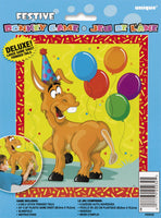 Deluxe Pin the Tail on the Donkey Party Game – Classic Party Game Set with Poster, Blindfold, and Tails, Fun Activity for Kids Birthday Parties and Group Celebrations