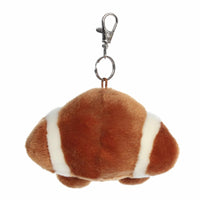Aurora® Adorable Palm Pals™ Tackle Football™ Clip-On - Fun Collectible Plush for Kids and Adult Collectors - Perfect for Decorating Rooms and Birthday Gifts - Brown 5 Inches