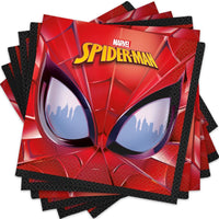Unique Spider-Man Luncheon Paper Napkins | 7' x 7', Multicolor, 16 Pcs