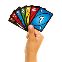 Mattel Games UNO Show ‘em No Mercy Card Game for Kids, Adults & Family Parties & Travel with Extra Cards, Special Rules & Tougher Penalties