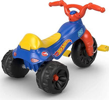 Fisher-Price Toddler Tricycle Hot Wheels Tough Trike, Toy Bike with Handlebar Grips & Storage for Outdoor Play Kids Ages 2+ Years