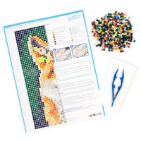 Perler Beads Floral Fox Pattern & Fuse Bead Kit, 10'' X 11'', 3503Pc