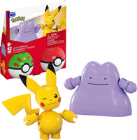 MEGA Pokémon Action Figure Building Toys Set, Poké Ball 2-Pack, Pikachu and Ditto with 42 Pieces, for Kids