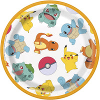 Pokemon 7 inch Party Dessert Plates- Pack of 8
