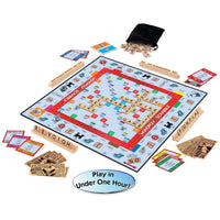 Winning Moves Games USA Monopoly Scrabble Board Game Mash-Up for 2–4 Players Ages 8+, Play in Under One Hour (1250)