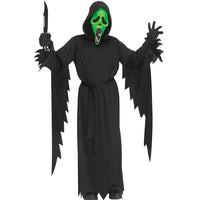 Fun World Acid Green Ghost Face Adult Fluorescent Mask