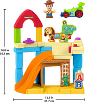 Fisher-Price Little People Toddler Toy Disney & Pixar Toy Story Andy's Room Playset with Woody Figure & RC Vehicle, Ages 18+ Months