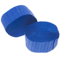 Premium Royal Blue Crepe Paper Streamer – 81 ft Party Decoration Roll – Bright Blue Streamer for Birthdays, Weddings, Baby Showers, and Event Décor