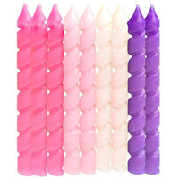 Pink and Purple Spiral Birthday Candles – 10 Count Decorative Cake Candles, Colorful Party Cake Toppers for Birthday Celebrations