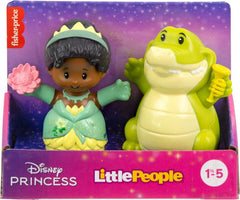 Fisher-Price Little People Disney Princess Tiana & Louis Figure Set – Toddler Toy for Ages 18 Months & Up