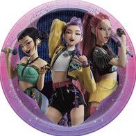 Unique Industries K-Pop Demon Hunters 7 Inch Dessert Plates- Pack of 8