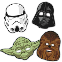 Star Wars Classic Party Masks – Multicolor Character Masks, Pack of 8, Fun Costume Accessories for Kids Birthday Parties and Star Wars Themed Events