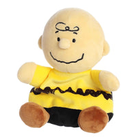 Aurora Palm Pals Charlie Brown Stuffed Animal 5 Inch – Official Peanuts Plush Toy Multicolor for Kids, Collectors and Gifts