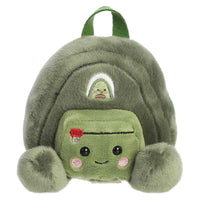 Aurora Adorable Palm Pals Rainier Backpack Stuffed Animal - Fun Collectible Plush for Kids and Adult Collectors - Perfect for Decorating Rooms and Birthday Gifts - Green 4 Inches