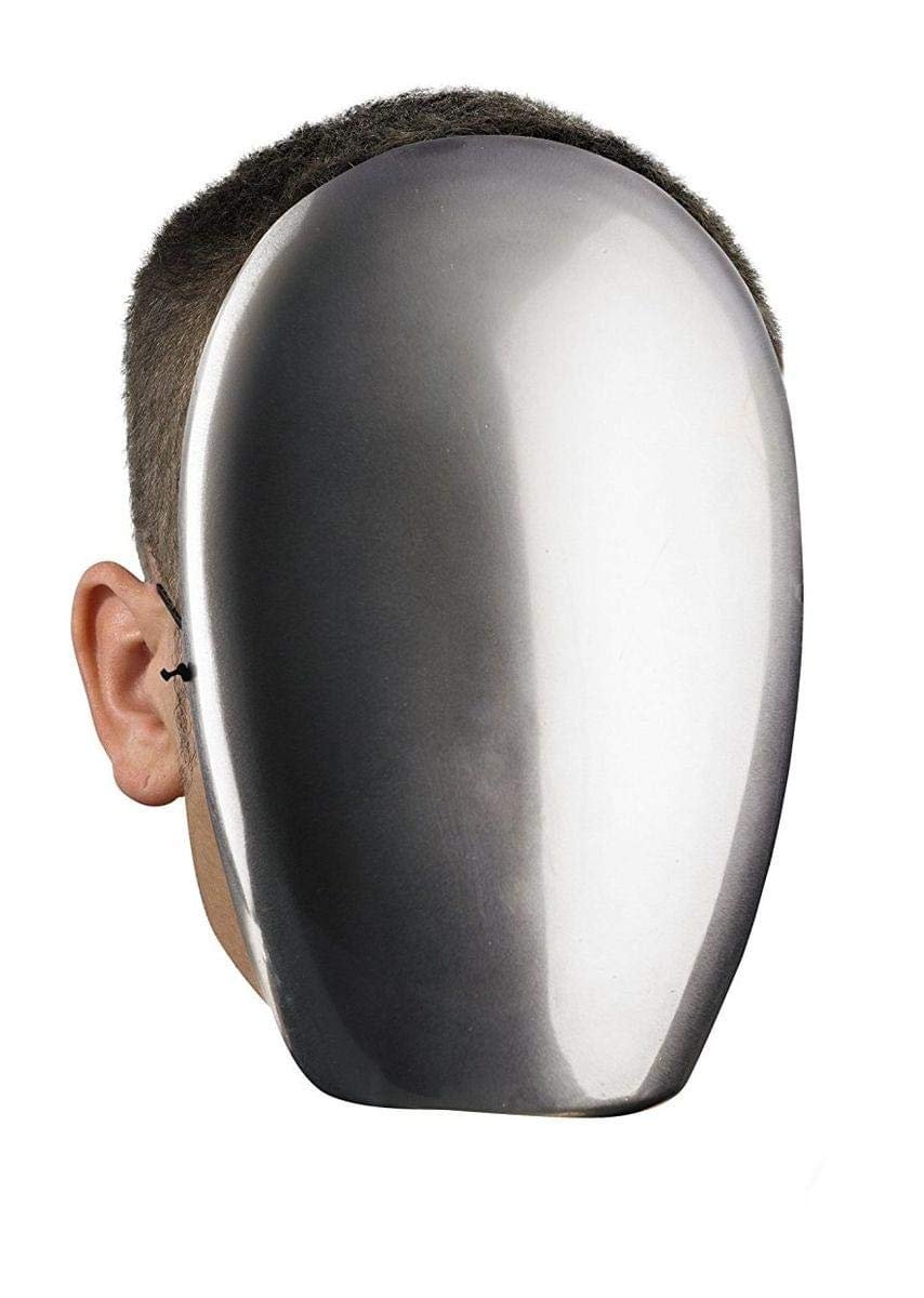Disguise Costumes No Face Chrome Mask, Adult