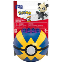 MEGA Pokemon Pancham Building Toy Kit, Poseable Action Figure (26 Pieces) for Kids