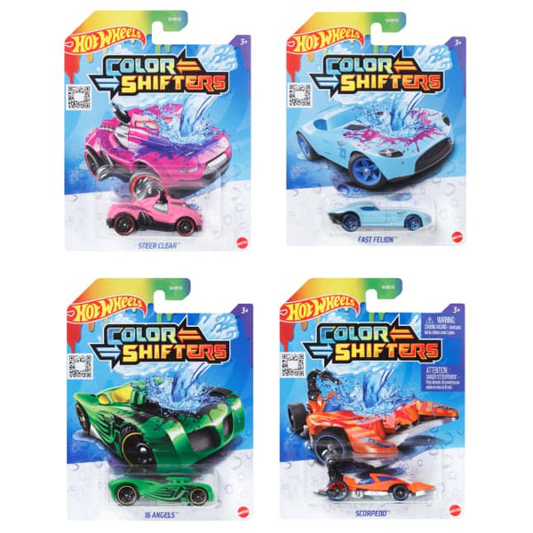 Hot Wheels Color Shifters, Set of 4 Cars, Assorted Styles