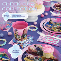 Unique K-Pop Demon Hunters Birthday Party Supplies for 16 Guests – 65 Piece Kit | Plates, Napkins & Birthday Sticker | Officially Licensed Tableware