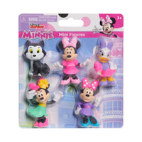 Disney Junior Minnie Mouse Mini Figures 5‑Pack – Minnie (3 Looks), Daisy Duck & Figaro – Collectible Action Figures for Kids Ages 3+
