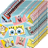 Unique SpongeBob SquarePants Multicolor Luncheon Napkins (Pack of 16) - Disposable Paper Material - Perfect for Kids Themed Parties & Events