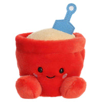 Aurora Adorable Palm Pals June Sand Bucket Stuffed Animal - Fun Collectible Plush for Kids and Adult Collectors - Perfect for Decorating Rooms and Birthday Gifts - Red 4 Inches