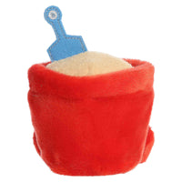 Aurora Adorable Palm Pals June Sand Bucket Stuffed Animal - Fun Collectible Plush for Kids and Adult Collectors - Perfect for Decorating Rooms and Birthday Gifts - Red 4 Inches