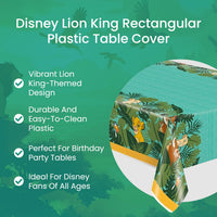 Unique Disney Lion King Rectangular Plastic Table Cover 54" x 84" 1 Pc