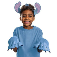 Disguise Stitch Costume Kit – Disney Lilo & Stitch Blue Headband with Ears and Gloves, One Size