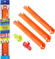 Hot Wheels Track Creator Straight Track Pack, 3 ft Speed Snap Track with 2 Adapters for Toy Car Track Builds, Expandable Set for Kids 4+