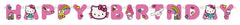 Hello Kitty Jointed Banner – Colorful Party Decoration for Birthdays and Themed Events