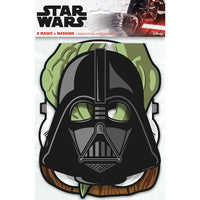 Star Wars Classic Party Masks – Multicolor Character Masks, Pack of 8, Fun Costume Accessories for Kids Birthday Parties and Star Wars Themed Events