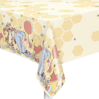 Disney Winnie the Pooh Plastic Table Cover – 54 x 84 Inch Rectangular Multicolor Party Tablecloth for Kids Birthday Parties and Themed Celebrations