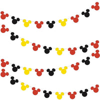 Multicolor Disney Mickey Mouse Garland Banner (7 Ft.) 1 Count- Vibrant Party Decor, Perfect for Celebrating Special Occasions & Mickey-Lovers