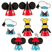 Disney Mickey Mouse Party Hats – 4.25 Inch Kids Birthday Party Hats, Pack of 8, Assorted Mickey Mouse Designs for Themed Celebrations