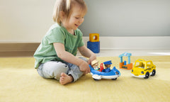 Fisher-Price Little People Take A Trip Playset with Airplane, Taxi, Figures & Travel Accessories for Toddlers and Preschool Kids