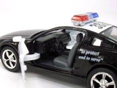KiNSMART 2006 Ford Mustang GT Police Edition 5inch 1:38 Scale Die Cast Metal Toy Police Car with Pullback Action