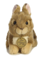 Aurora Miyoni Tots Baby Bunny Stuffed Animal - Silky Plush with Hand Airbrushed Detail - Bean Pellet Filling - Lifelike Brown Rabbit Plush Toy - Brown 6.5 Inches