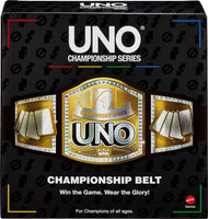 Mattel Games UNO Championship Series Belt Wearable Prize for Card Game Tournament Winners, Adjustable Fit with Easy-Fasten Design