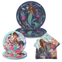 Disney Little Mermaid Party Supplies | Plates & Napkins, 32 Pieces