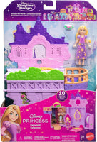 Mattel Disney Princess Rapunzel Storytime Stackers Tangled Doll House Playset with 3.5-Inch Doll, Pascal & Hair Swing, Stackable Toy for Kids Ages 3+